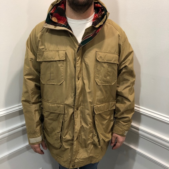 Vintage Woolrich Xl Hooded Parka Jacket 